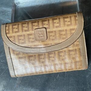 Fendi Zucca Monogram Clutch